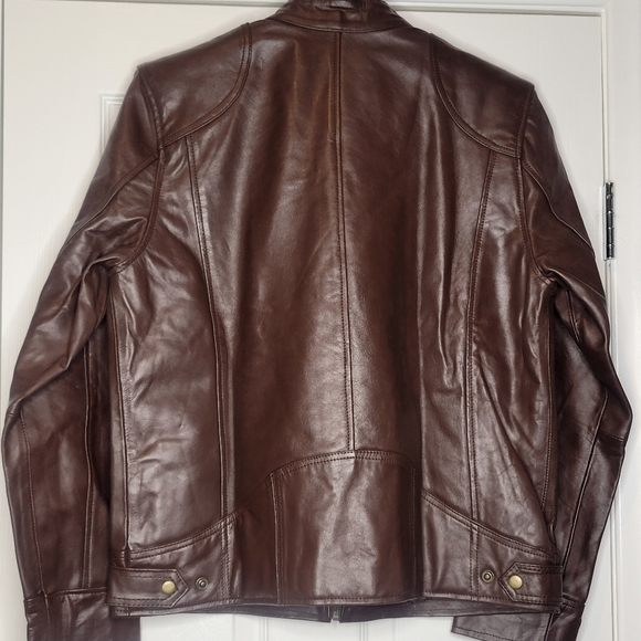 PU LEATHER jacket men's - Picture 3 of 6